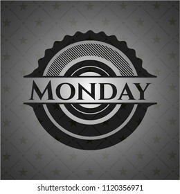 Monday retro style black emblem