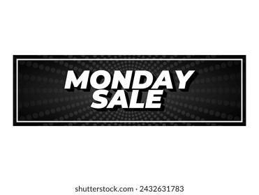 Lunes rebajas. Diseño de efectos de texto en estilo 3D con colores llamativos