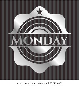 Monday silver emblem