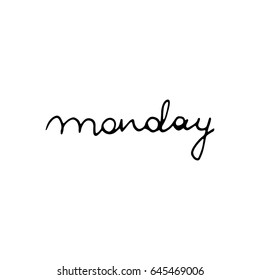 Monday vector