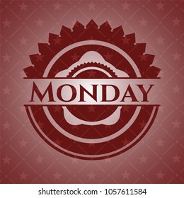 Monday vintage red emblem