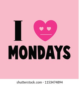 mondays love heart