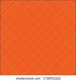 Mondrian lines pattern vector. Design diagonal stripe green on orange background. Design print for illustration, texture, textile, wallpaper, background, material. Set 12
