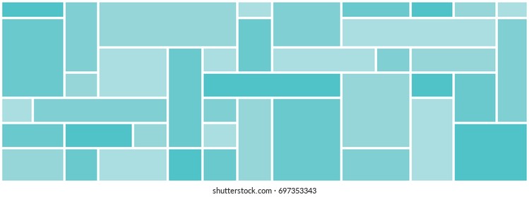 Mondrian Pattern Square Design Vector For Arcitecture,interior,textile,floor,wall, Glass Screen. (Set 3)