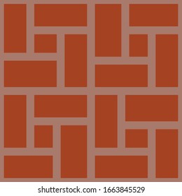 Mondrian of pattern vector. Design rectangle cred brick on light gray. Design print for illustration, texture, textile, wallpaper, background. Set 2