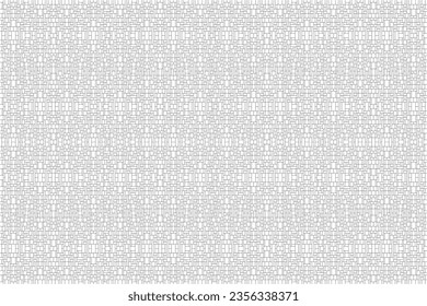 Mondrian style of pattern vector. Design mosaic lines black on white background. Design print for illustration, textile, texture, wallpaper, background. Set 9