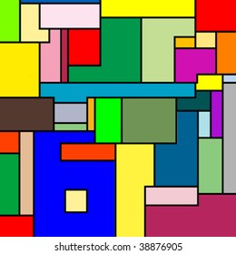 mondrian texture, vector art illustration; more textures in my gallery