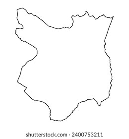 Mondulkiri province map, administrative division of Cambodia. Vector illustration.