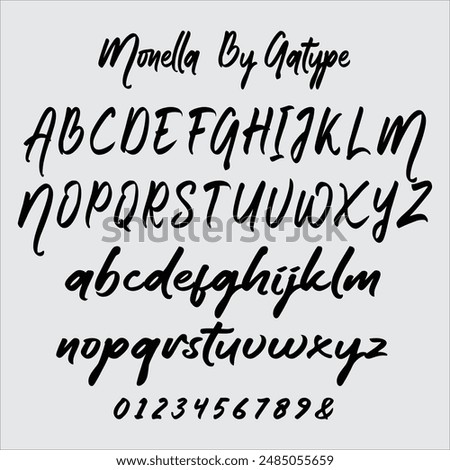 Monella is a stylish and dainty script font. It is suitable for any projects such as: logos, branding projects, label, photography, watermark, special events.