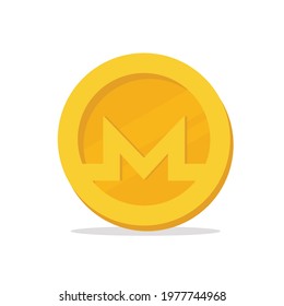 Monero Coin Simple Vector illustration
