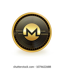 Monero Cryptocurrency Coin Isolated