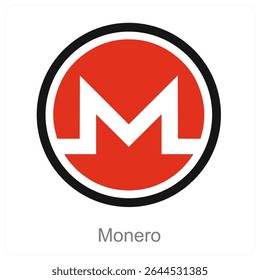 Monero design de conceito de ícone de vetor