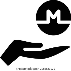 ilustración monero Vector en un fondo transparente.Símbolos de calidad premium.Icono vector glifos para el concepto y el diseño gráfico.