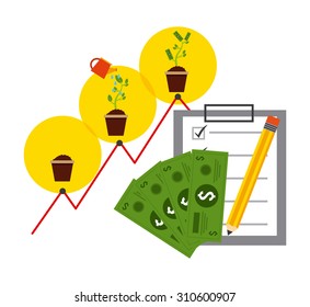 monetary affairs design, vector illustration eps10 graphic 
