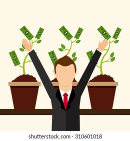 monetary affairs design, vector illustration eps10 graphic 