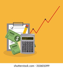 monetary affairs design, vector illustration eps10 graphic 