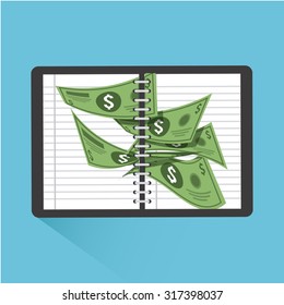monetary analysis design, vector illustration eps10 graphic 