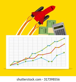 monetary analysis design, vector illustration eps10 graphic 