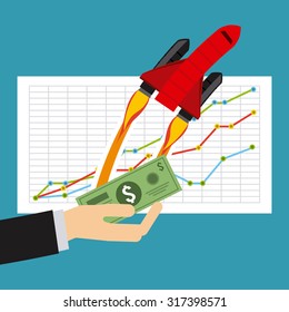 monetary analysis design, vector illustration eps10 graphic 