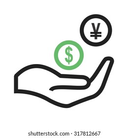 Monetary, funds, money, icon vector image.Can also be used for banking, finance, business. Suitable for web apps, mobile apps and print media.