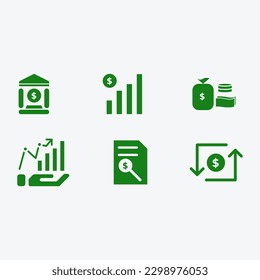 Monetary Icon Concept Isolated on White Background