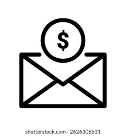 Gráfico de Letra de Mensagem Monetária Topped com Token de Moeda