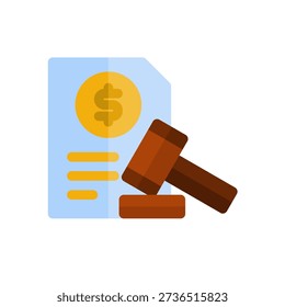 monetary policy flat icon illustration