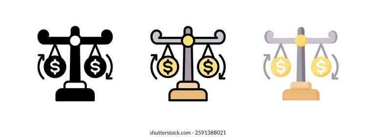 Monetary Policy Icon Element For Design