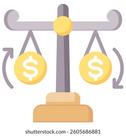 Monetary Policy Icon Element For Design