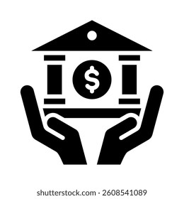 Monetary Policy Icon Element for Design