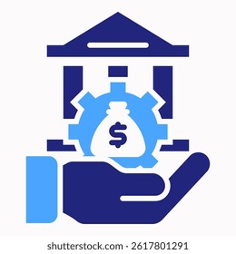 Monetary Policy Icon Element For Design