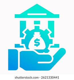 Monetary Policy Icon Element For Design