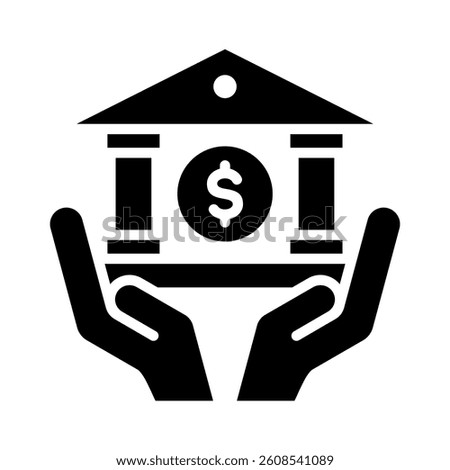 Monetary Policy Icon Element for Design