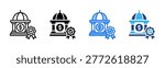 Monetary Policy icon set multiple style collection