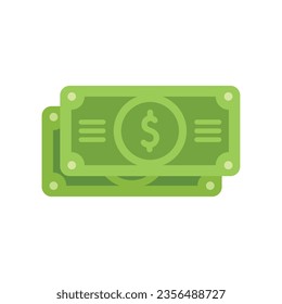 Vector plano del icono de caja de monetización. Estrategia móvil. Conversión de dinero aislada