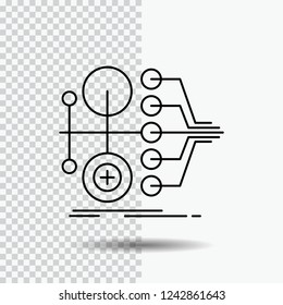 monetization, finance, money, transfer, value Line Icon on Transparent Background. Black Icon Vector Illustration