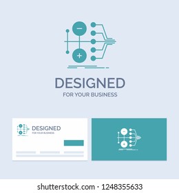 monetization, finance, money, transfer, value Business Logo Glyph Icon Symbol for your business. Turquoise Business Cards with Brand logo template.