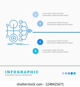 monetization, finance, money, transfer, value Infographics Template for Website and Presentation. Line Blue icon infographic style vector illustration