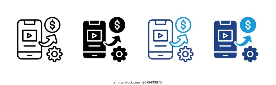 Monetization Icon Element For Design