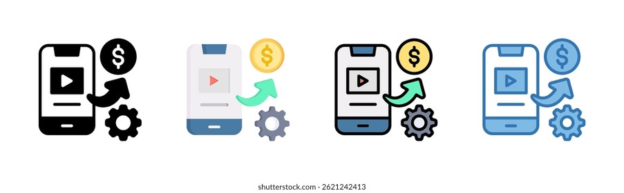 Monetization Icon Element For Design