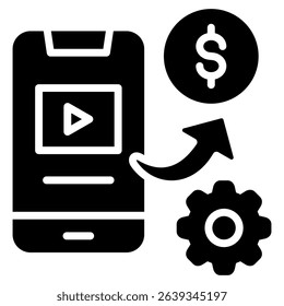 Monetization Icon Element For Design