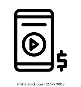monetization icon or logo isolated sign symbol vector illustration - high quality black style vector icons
