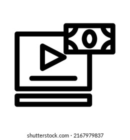 monetization icon or logo isolated sign symbol vector illustration - high quality black style vector icons

