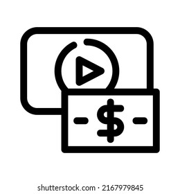 monetization icon or logo isolated sign symbol vector illustration - high quality black style vector icons
