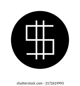 icono de monetización o logotipo símbolo de signo aislado ilustración vectorial - iconos vectoriales de estilo negro de alta calidad
