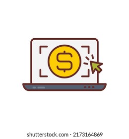 Monetization icon in vector. Logotype