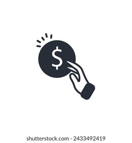 monetization icon. vector.Editable stroke.linear style sign for use web design,logo.Symbol illustration.
