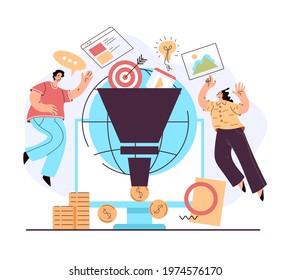 Monetization social media tips rates strategy and attracting followers and money income. Vector flat graphic design modern style illustration