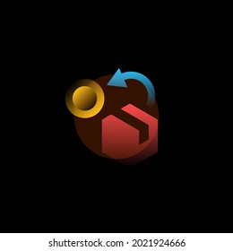 Monetization. Vector icon in gradient style