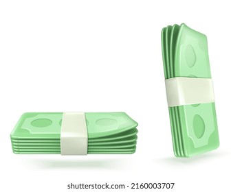 Dinero. 3.ᵉʳ icono de vector realista